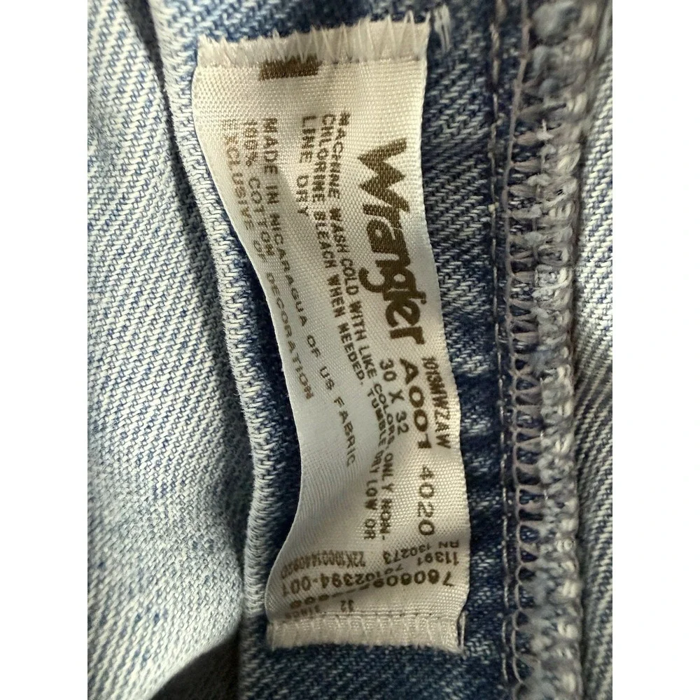 Wrangler Jeans Men's 30x32 Blue Denim Cowboy Cut Western Rodeo 1013MWZ